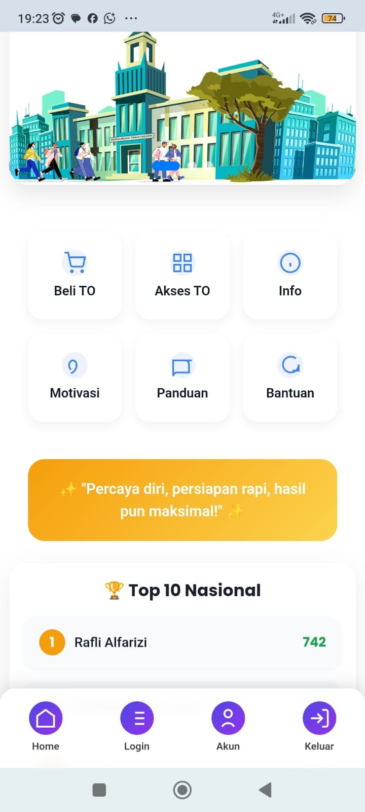 Tampilan beranda PojokCPNS