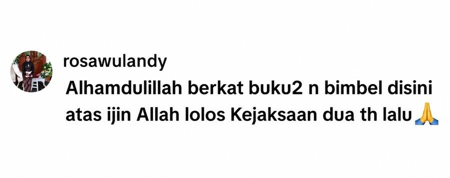 Screenshot testimoni WhatsApp pengguna SuksesCAT 1