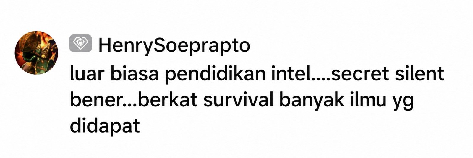 Screenshot testimoni WhatsApp pengguna SuksesCAT 2